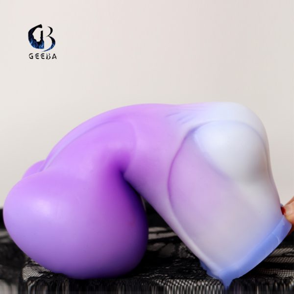 Adult Toys Story-20CMx13cm Liquid Silicone Male Masturbator Double Channel Cup - Image 7