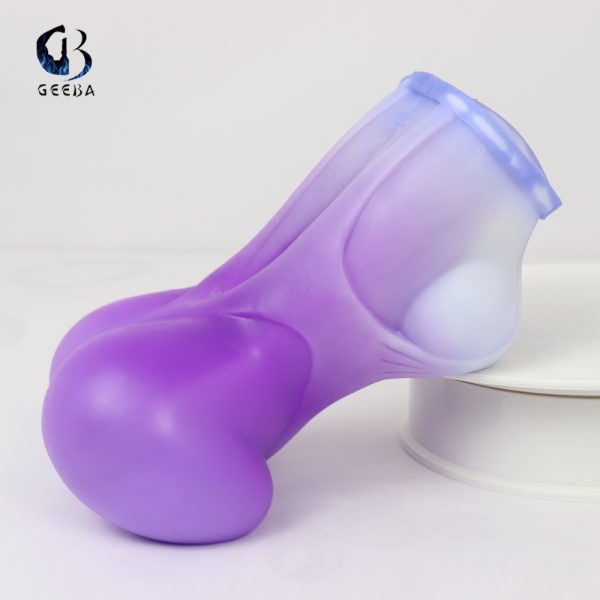 Adult Toys Story-20CMx13cm Liquid Silicone Male Masturbator Double Channel Cup - Image 5